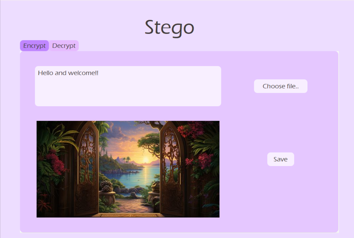 Steganography Project